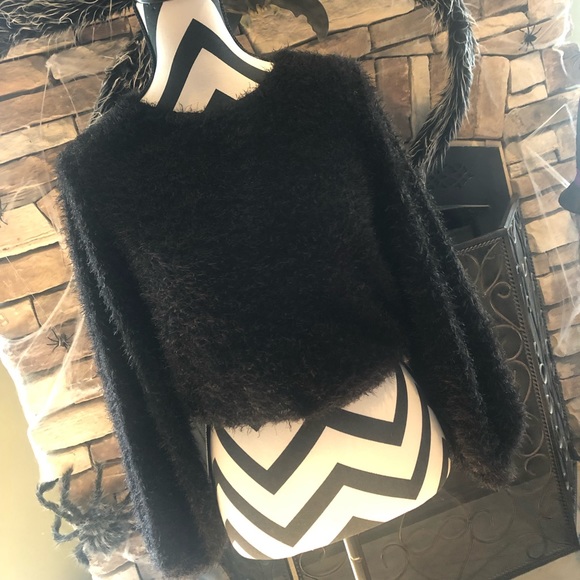 Black Altar’D State Cropped Sweater - Picture 4 of 5